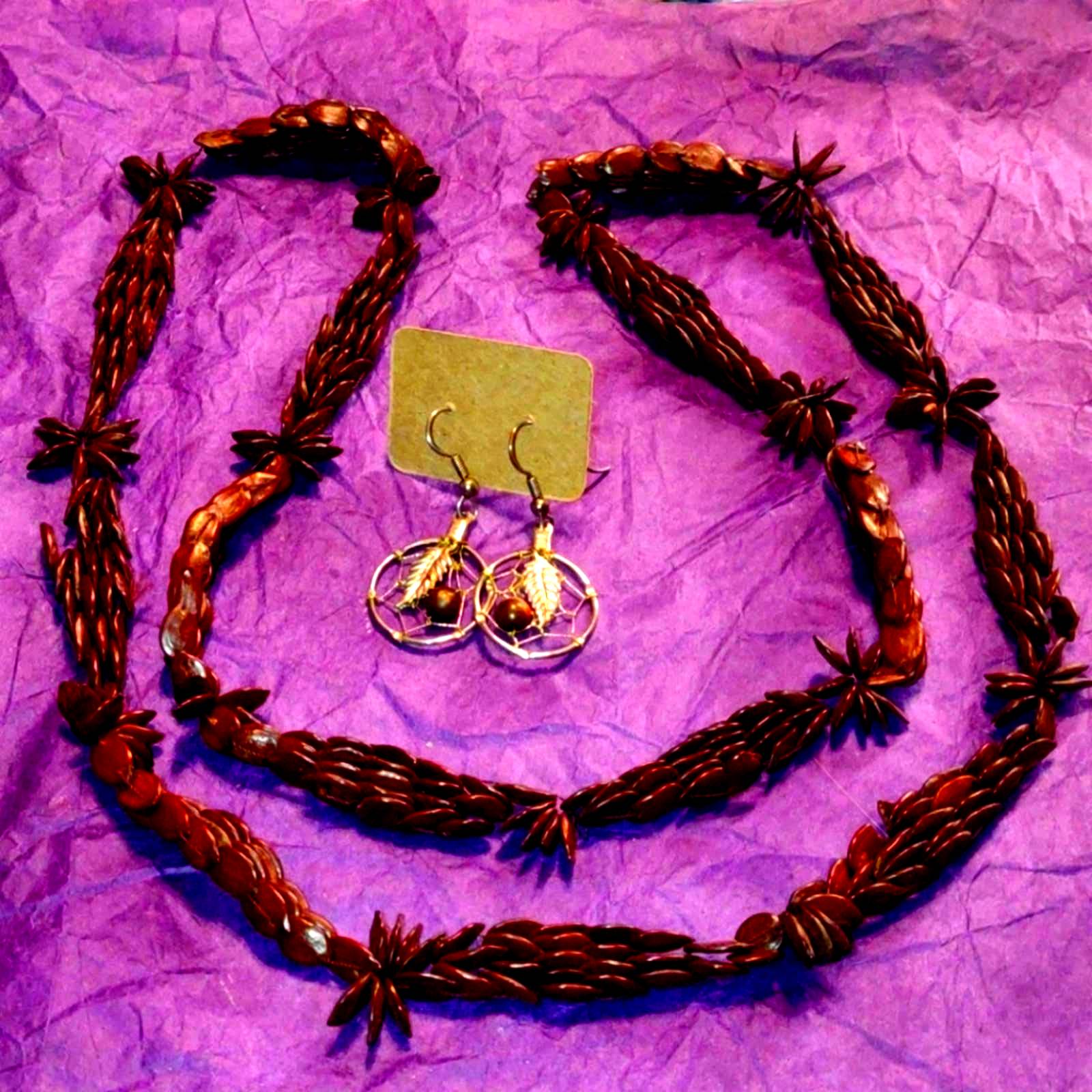 Celluloid necklace~earring lot