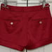Express Design Studio size 0 red satin low rise cuffed shorts womens
