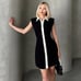 CHANEL VIBES!!! ZARA BLOGGER FAVE!!! Contrasting Mini Dress (M)