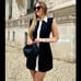 CHANEL VIBES!!! ZARA BLOGGER FAVE!!! Contrasting Mini Dress (M)