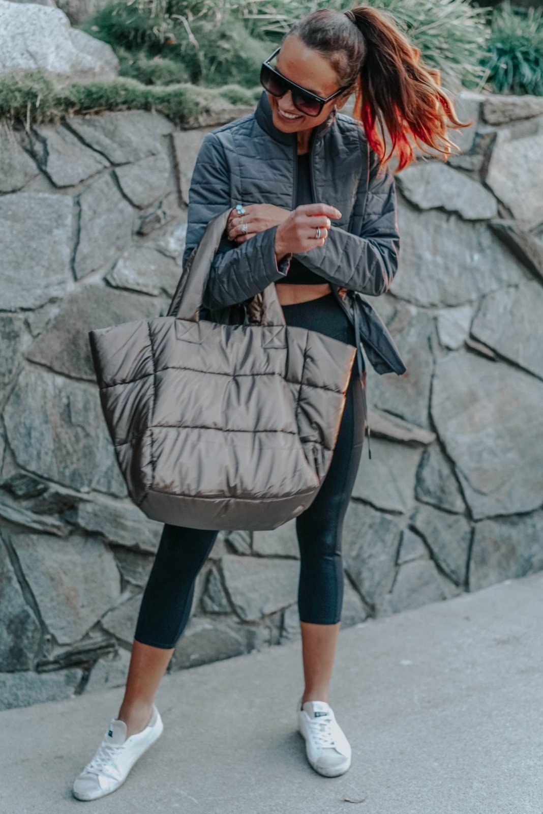 Zuda Quilted Nylon Tote