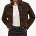 NWT All Saints Pat Black Trucker Denim Double Button Jacket Size 0
