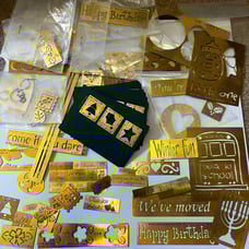 Lot of Brass Embossing Stencil templates