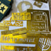 Lot of Brass Embossing Stencil templates