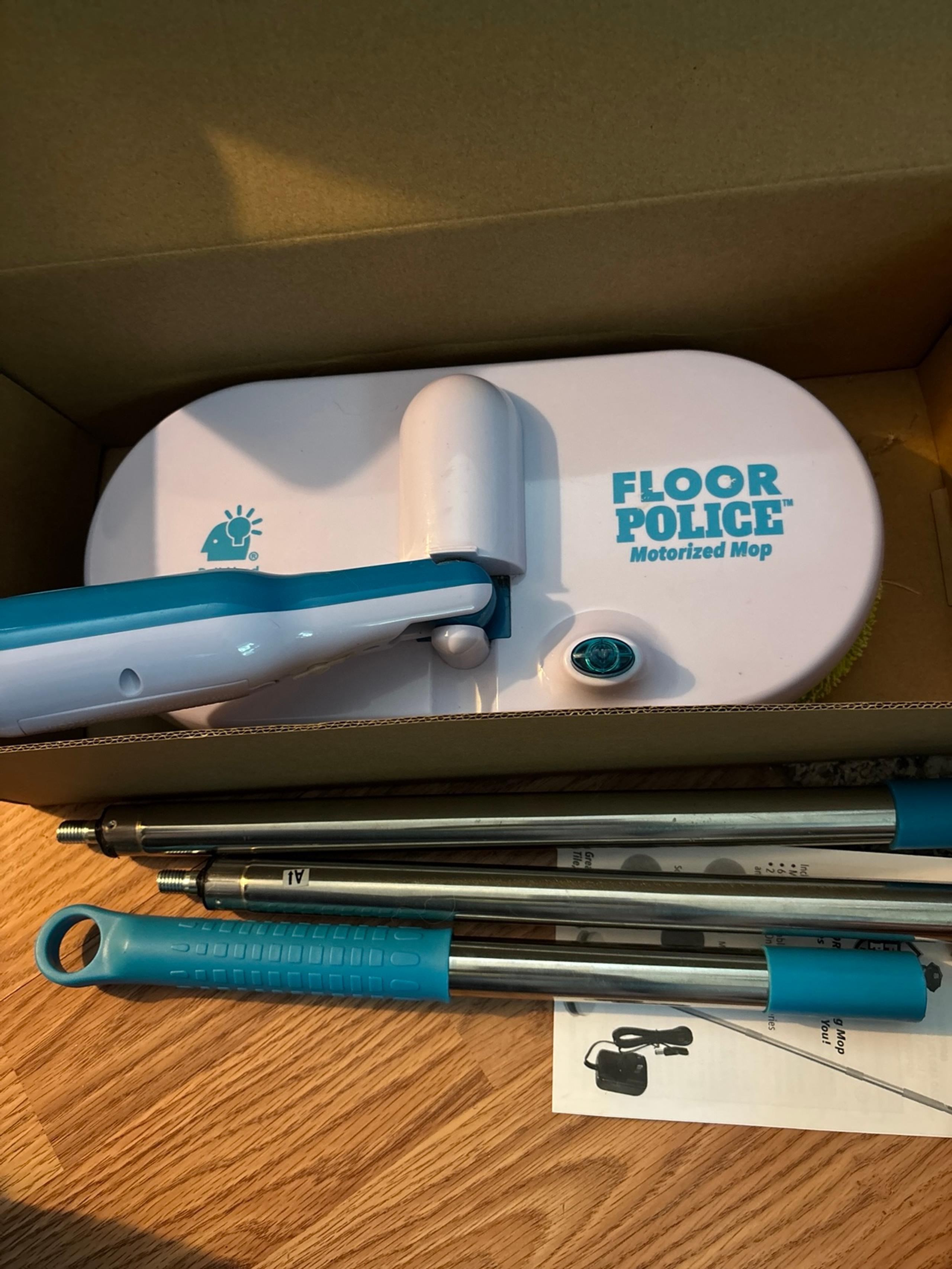 Bulbhead floor police motorized spinning mop