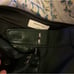 Aritzia Babaton dark green vegan leather straight leg pants