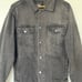 Zara Man Black Denim Jacket Button Down Size L