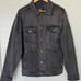 Zara Man Black Denim Jacket Button Down Size L