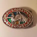 Vintage 1985 Siskiyou Enamel Horse Belt Buckle