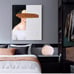 Bedroom bedside lamp small table lamp feather ostrich feather lamp gift