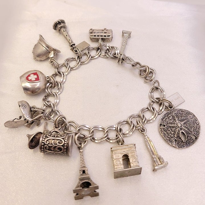 Around the World and North Carolina Charm Bracelet