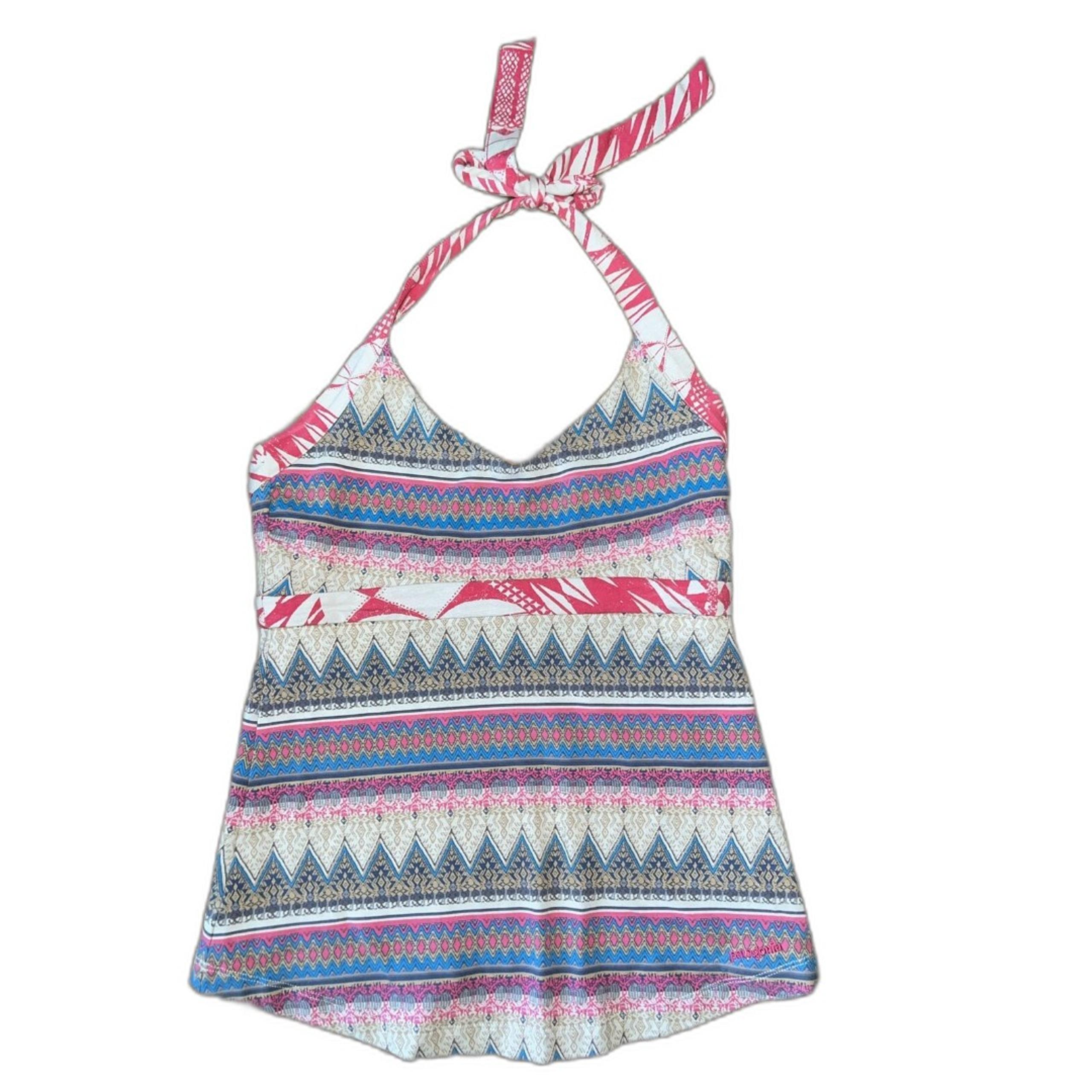 Patagonia Halter Top Tie Aztec Geometric Size Small S Women’s