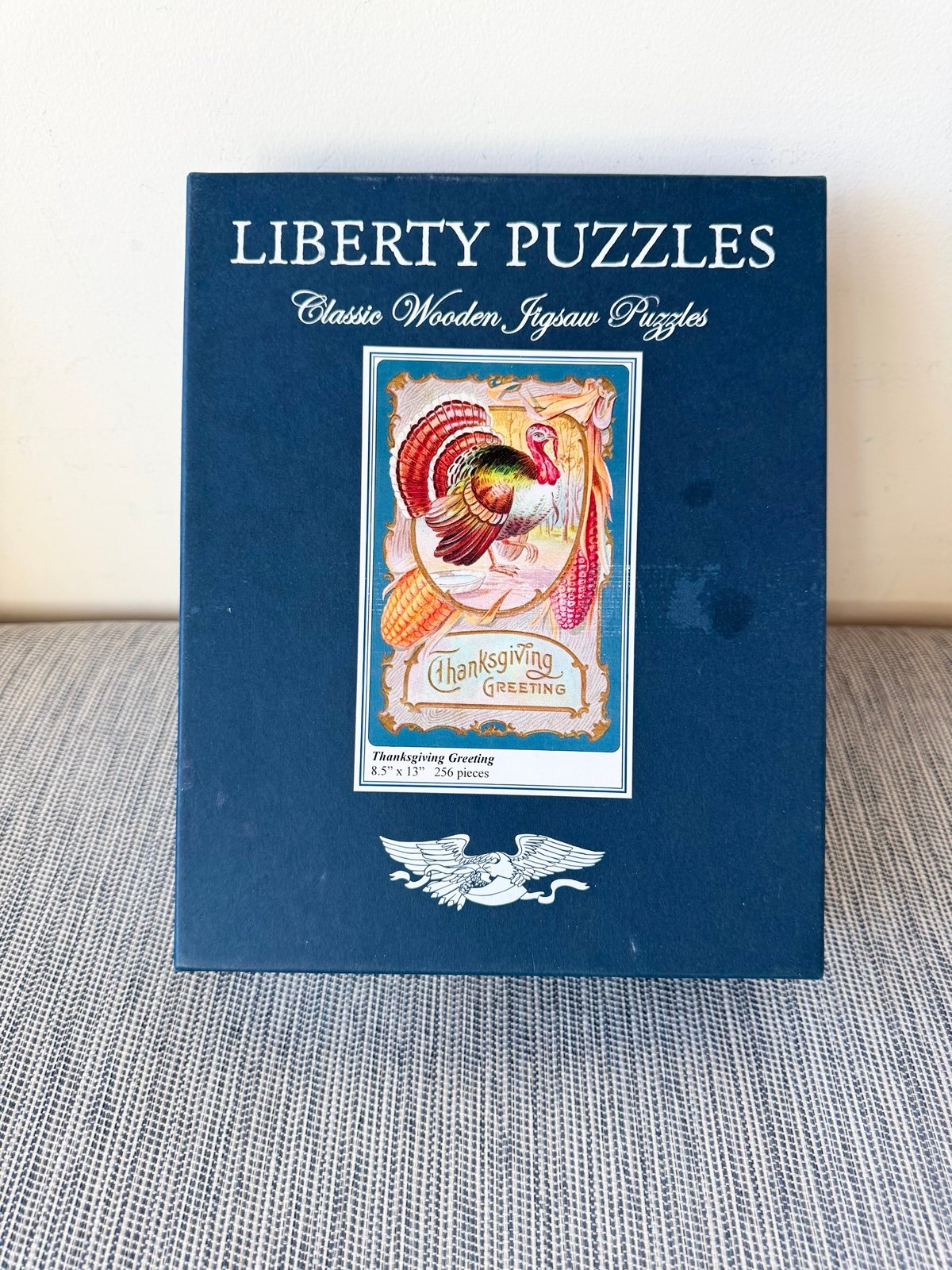 Liberty Wooden Jigsaw Puzzle - Thanksgiving Greeting, 256 pieces