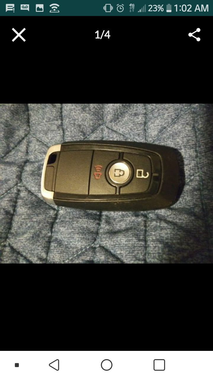 2019 ford ecosport key fob