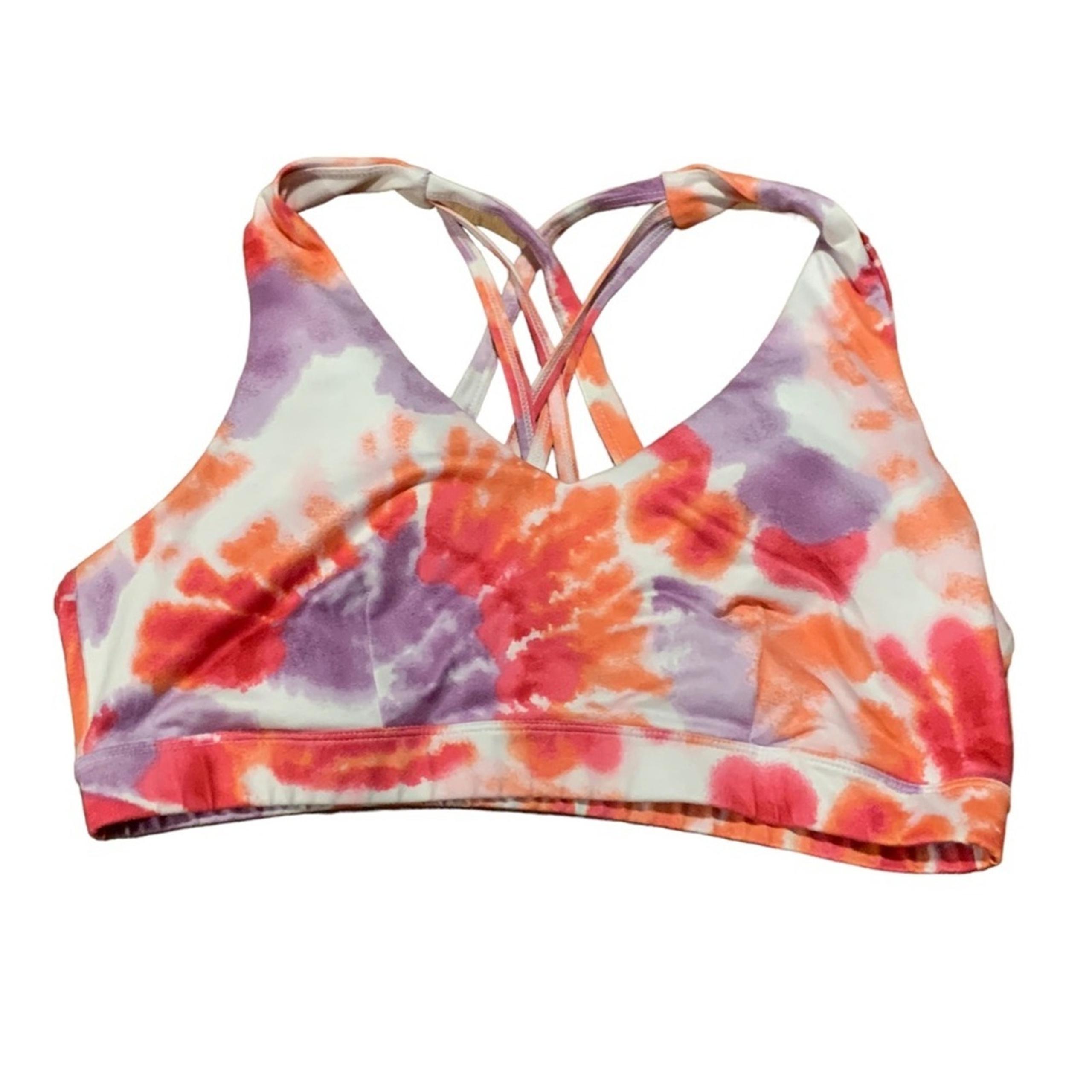 Ideology Sports Bra Tie Dye Padded Size Large