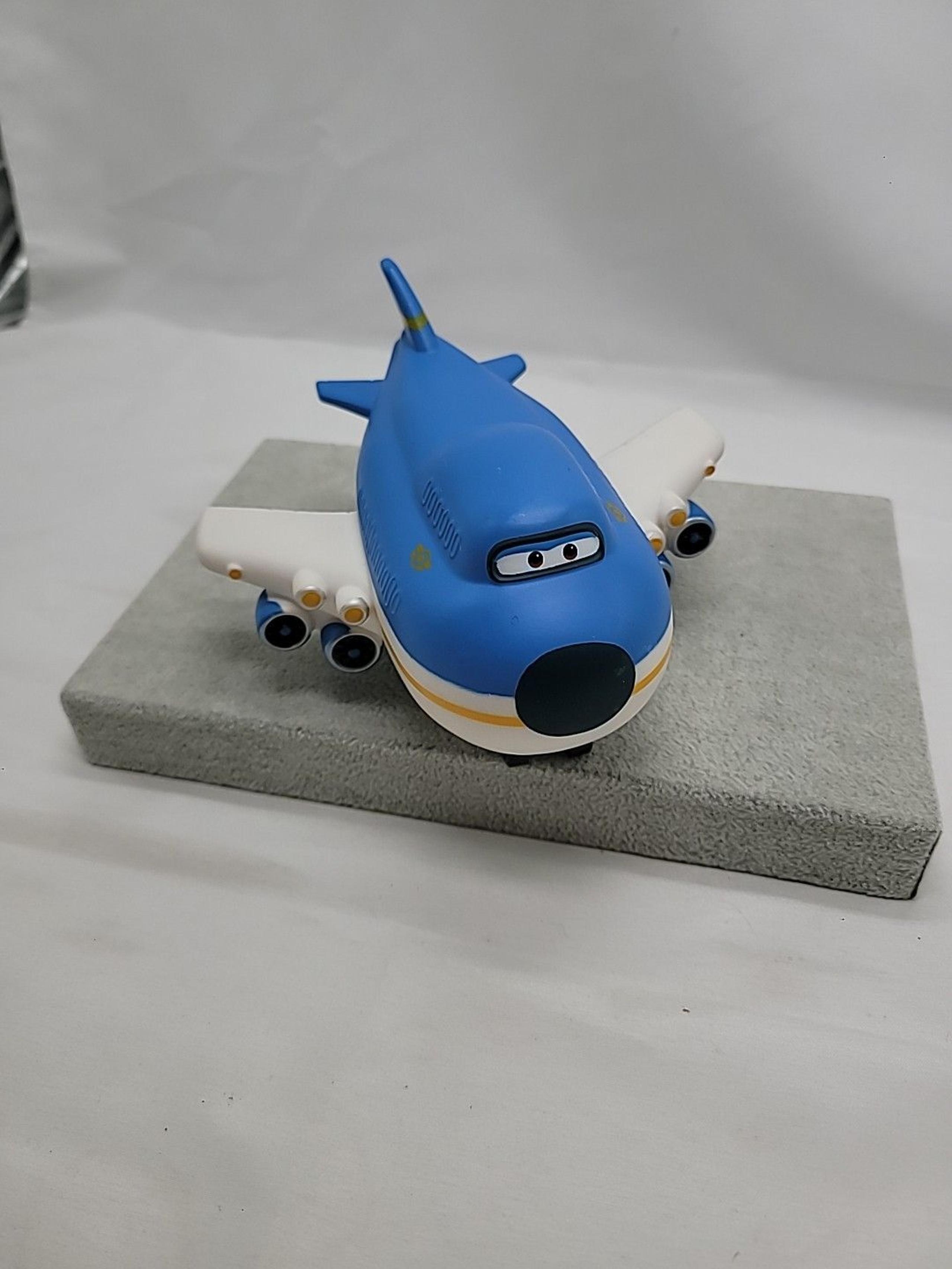 2016 Auldey Wheels Toy Collection Blue Airplane 6" Length