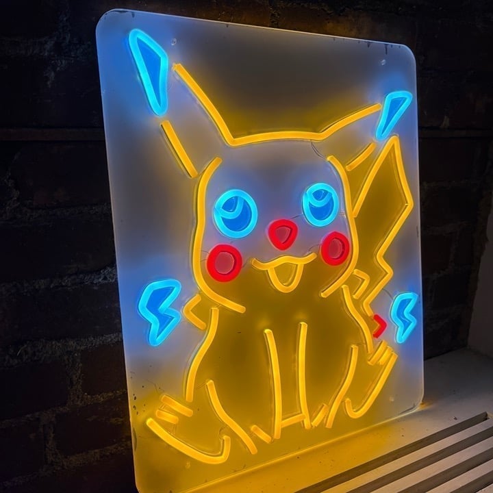 18 Pikachu Art LED Neon Pokémon Light Sign