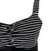 Lululemon Aria II Black and White Workout Tank Top Built in Bra Cups Size 8