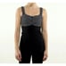 Lululemon Aria II Black and White Workout Tank Top Built in Bra Cups Size 8