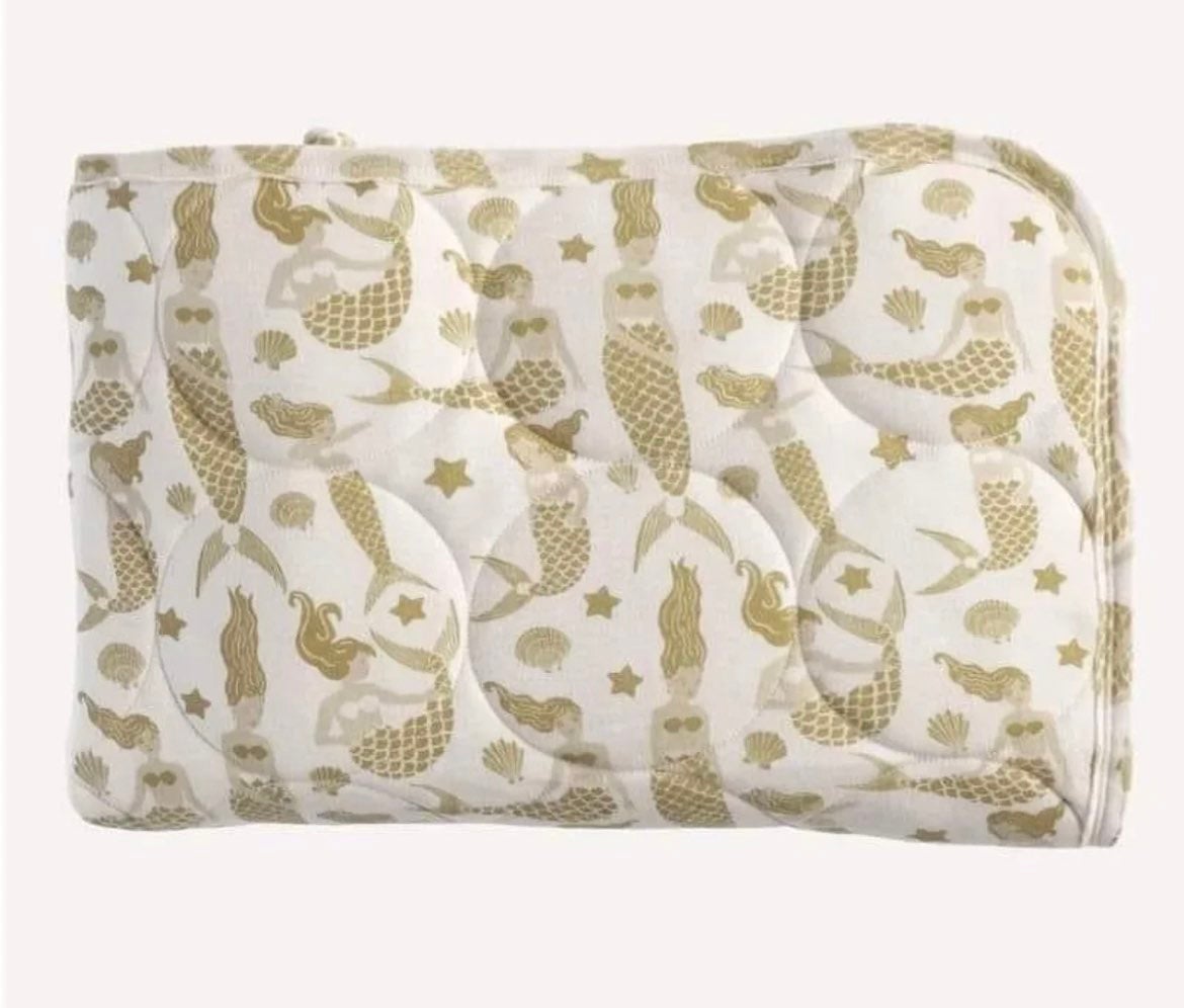 Kate Quinn Mermaid Stroller Quilt (NWT)