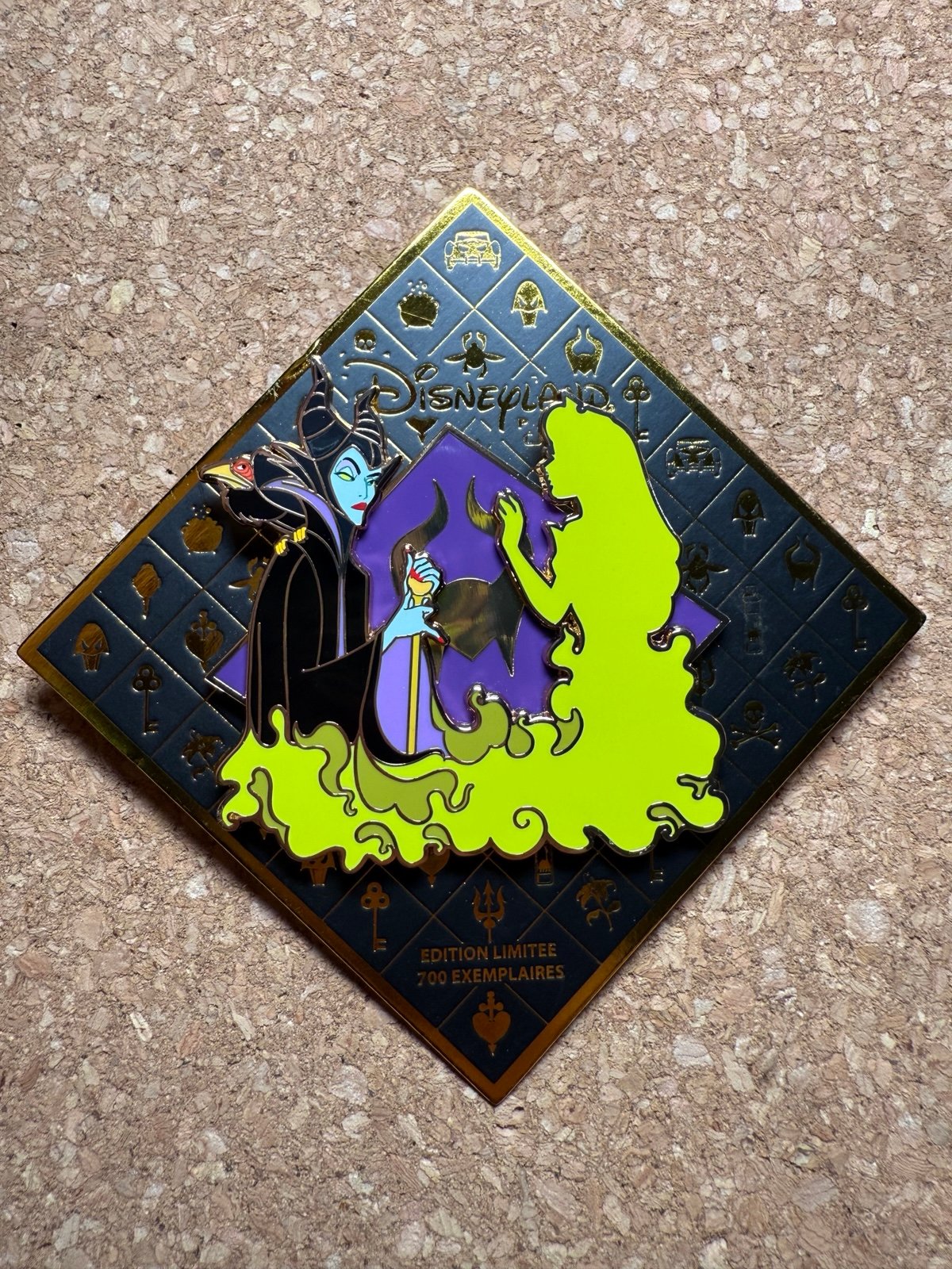 Villain with Hero Silhouette - Maleficent and Aurora Disneyland Paris Pin LE700