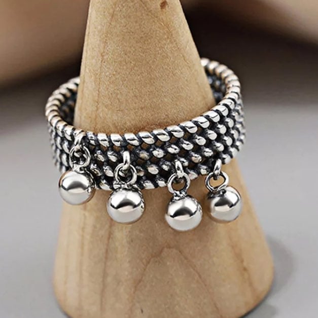 S925 Creative Beads ring