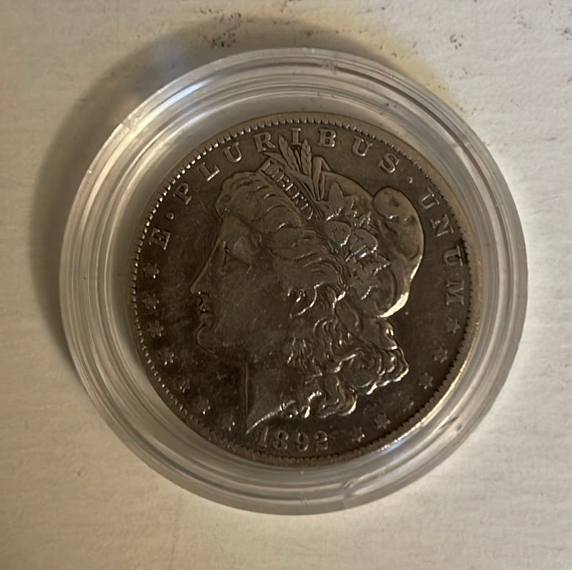 1892 O Morgan Silver Dollar