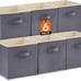 Collapsible Storage Cubes 11 Inch Foldable Fabric Bins Multi-color Organizers