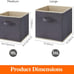 Collapsible Storage Cubes 11 Inch Foldable Fabric Bins Multi-color Organizers