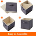 Collapsible Storage Cubes 11 Inch Foldable Fabric Bins Multi-color Organizers
