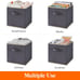Collapsible Storage Cubes 11 Inch Foldable Fabric Bins Multi-color Organizers