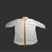 Christian Dior Pleated Tuxedo Shirt White Size 17 34 XL