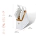 12 Piece Knife Block Set,White and Gold