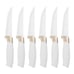 12 Piece Knife Block Set,White and Gold