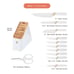 12 Piece Knife Block Set,White and Gold