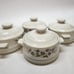 Vintage Capri Bake Serve N Store Stoneware Individual Casserole Dishes Retro