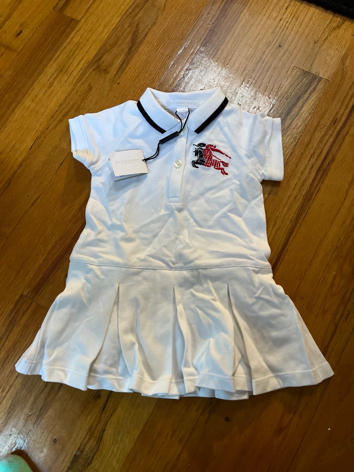 Burberry children white dress