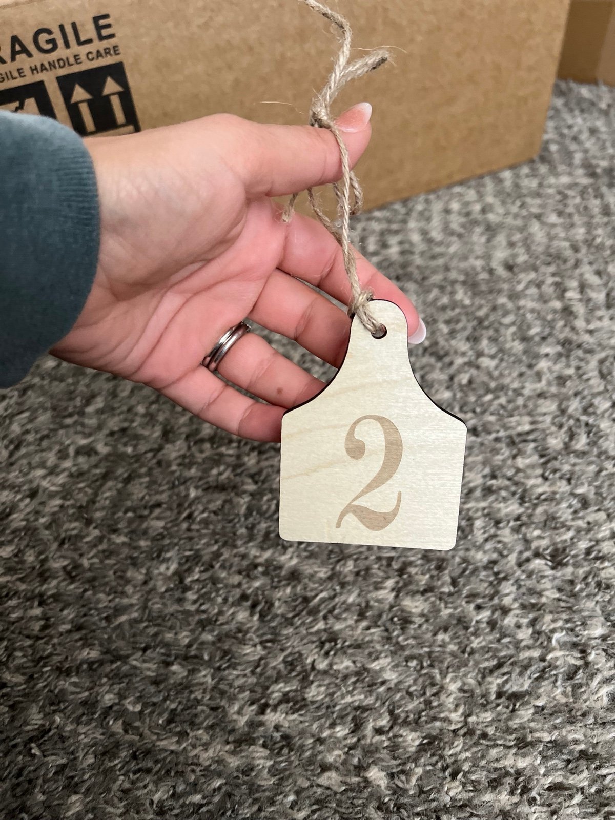 Cow tag table numbers