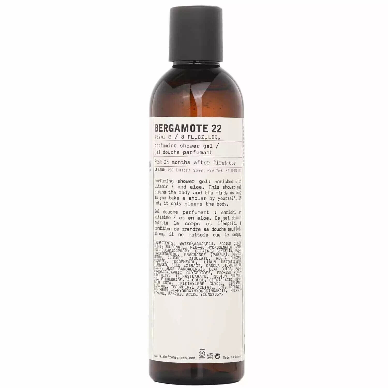 Le Labo Perfuming Shower Gel BERGAMOTE 22 - Size 237mL / 8 Oz. - New