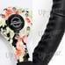 NRG 14 Hydro Dipped Floral Black Leather 350MM Steering Wheel RST-036FL-R 350MM