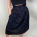 Vintage 80s Flowly Milkmaid Pleated Midi