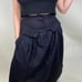 Vintage 80s Flowly Milkmaid Pleated Midi