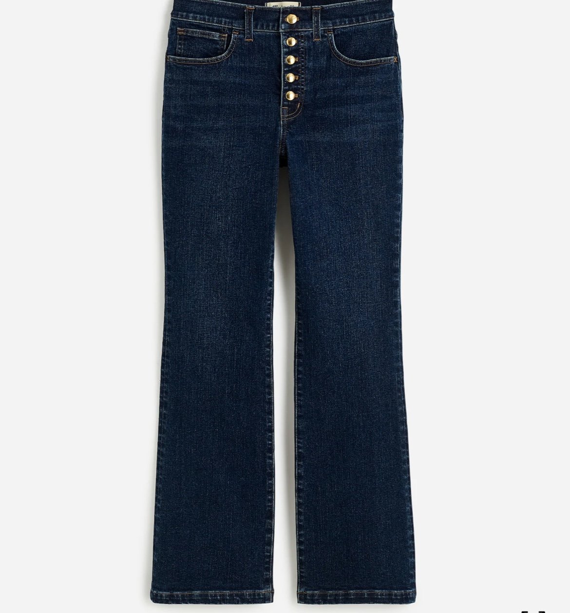 Madewell mid-rise kick out crop jeans
