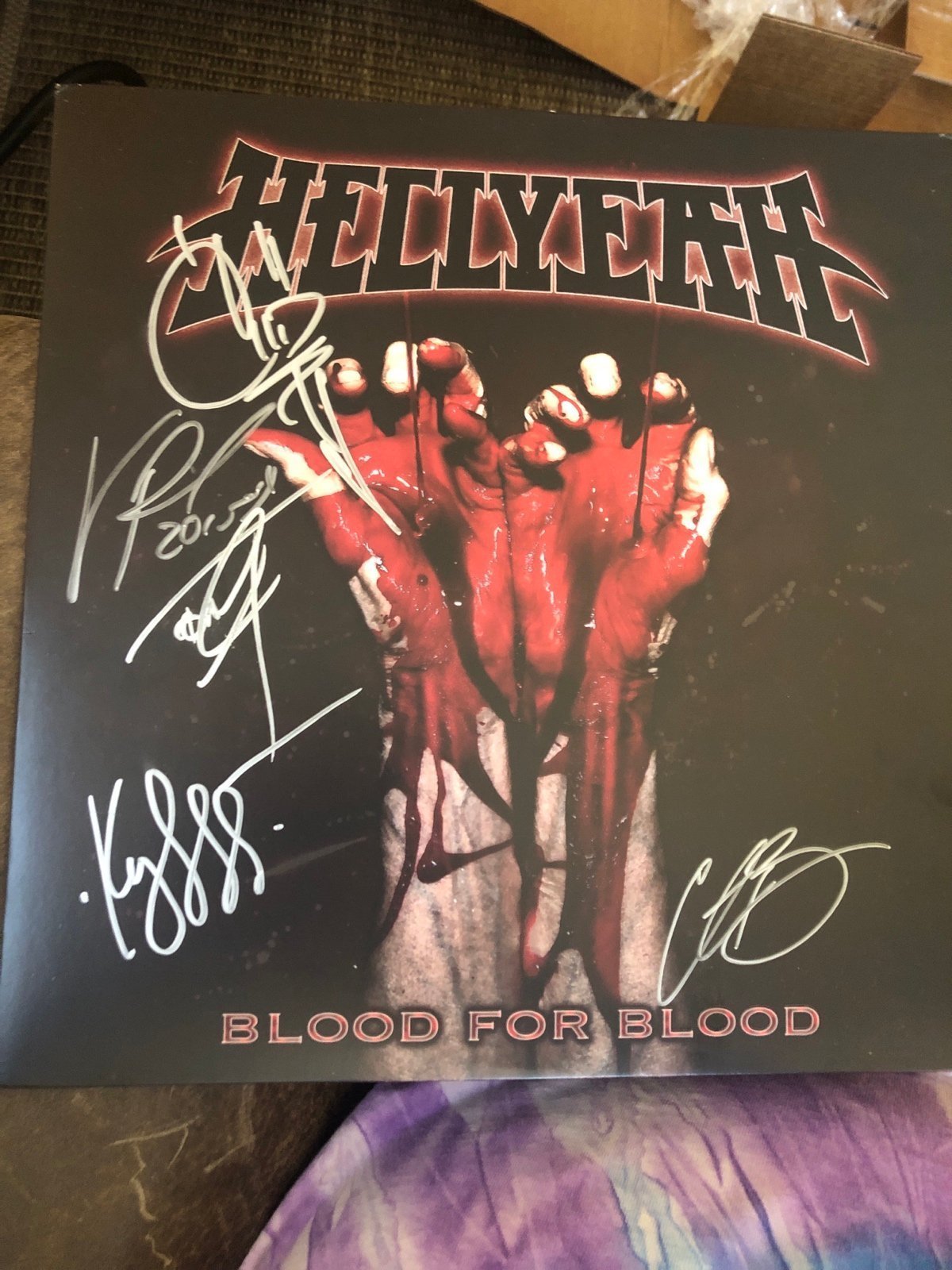 Hellyeah signed “Blood for Blood” Album W/Vinyl & Poster, Hard!