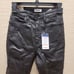 Wrangler Pants black ankle stretch faux leather 25 Waist deep dye 118