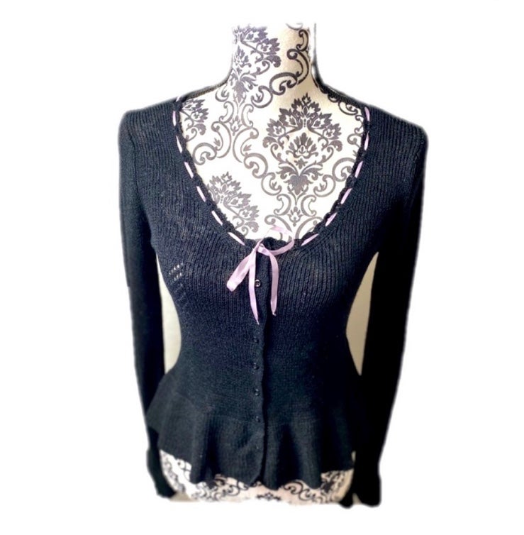 Rare vintage Y2K Betsey Johnson black sweater L