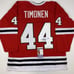 Autographed/Signed Kimmo Timonen Chicago Red Jersey JSA COA