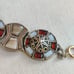 Vintage Scottish miracle bracelet with inlaid agate stoned