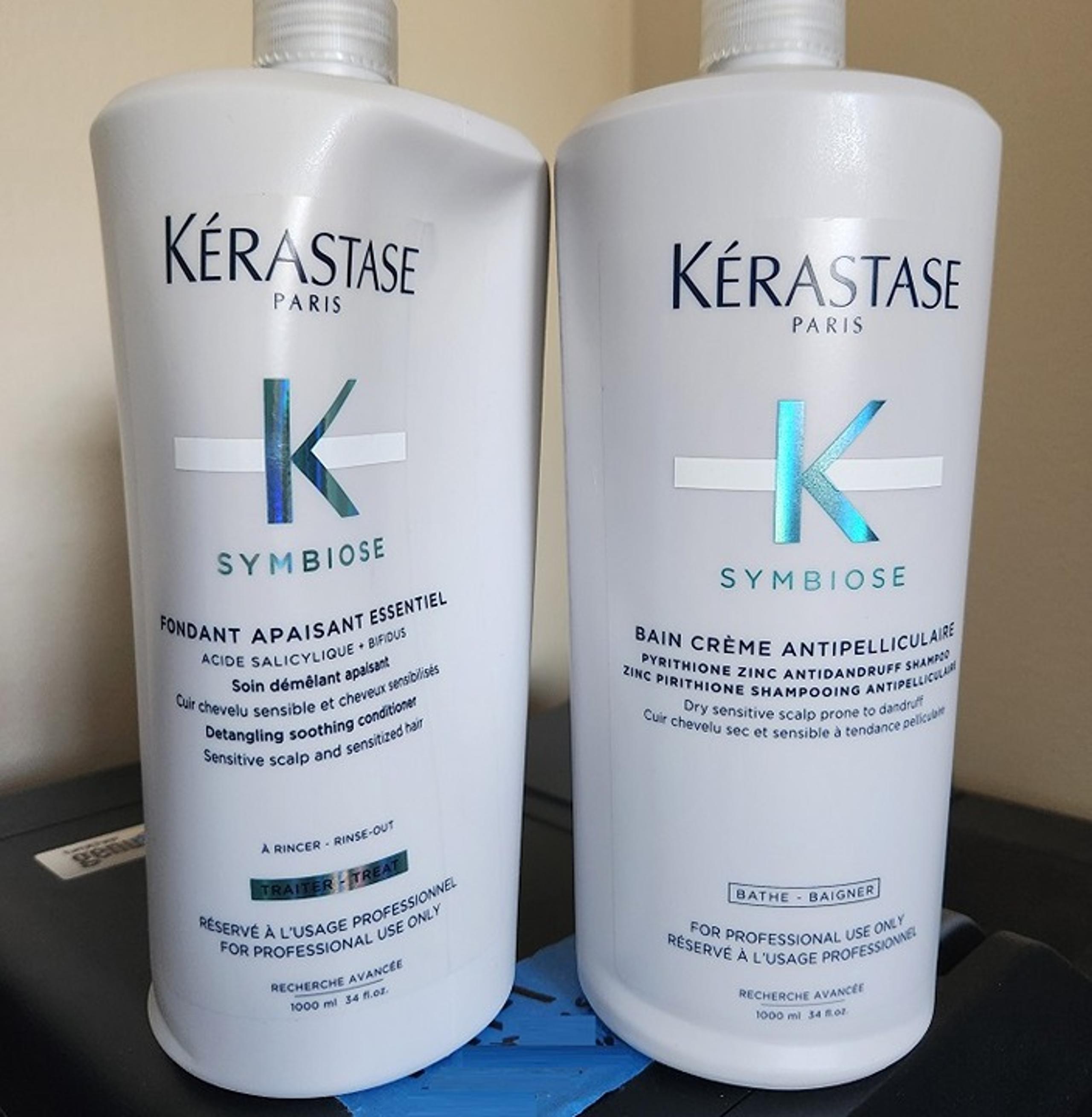 set of 2 Kerastase Symbiose Bain Creme Antipelliculaire Shampoo & Conditioner