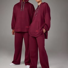 NWOT Savage X Fenty Unisex Xssential Wide Leg Pant Sweatpants Purple Mens Womens